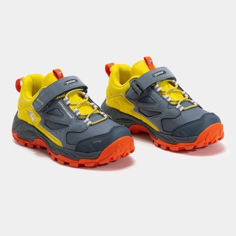 Joma Quito Jr 25 Waterproof Szaro Żółte - buty trekkingowe dla dzieci