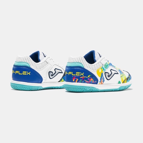 Buty halowe do piłki nożnej dla dzieci Joma Top Flex Jr białe