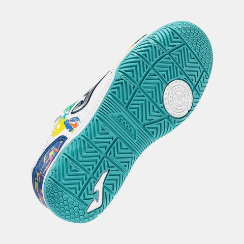 Buty halowe do piłki nożnej dla dzieci Joma Top Flex Jr białe