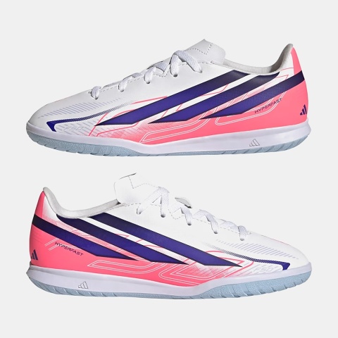 adidas F50 Hyperfast Club IN białe – para halówek