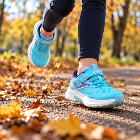 Buty sportowe dla dzieci Joma Hispalis Jr błękitno-różowe