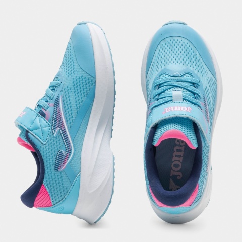 Buty sportowe dla dzieci Joma Hispalis Jr błękitno-różowe