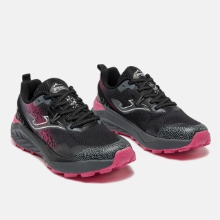 Joma Tundra damskie czarno-różowe - buty do biegania w terenie