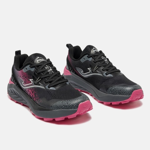 Joma Tundra damskie czarno-różowe - buty do biegania w terenie