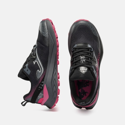 Joma Tundra damskie czarno-różowe - buty do biegania w terenie