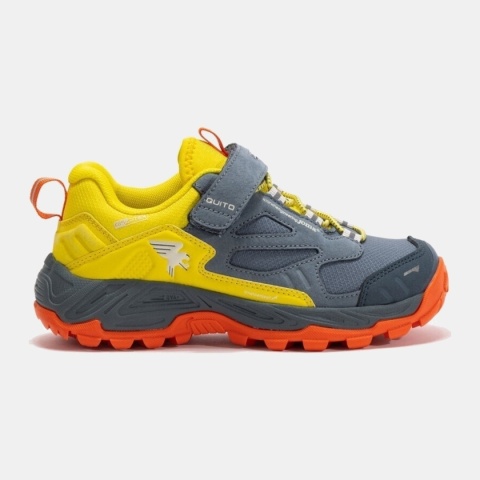 Joma Quito Jr Waterproof szaro-żółte - buty trekkingowe dziecięce