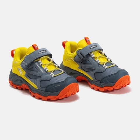 Joma Quito Jr Waterproof szaro-żółte - buty trekkingowe dziecięce