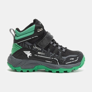 Buty trekkingowe dla dzieci Joma Utah Jr Waterproof czarno-zielone