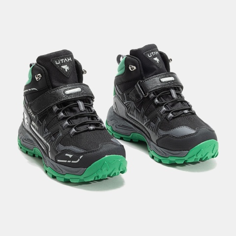 Buty trekkingowe dla dzieci Joma Utah Jr Waterproof czarno-zielone