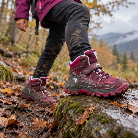 Buty trekkingowe dla dzieci Joma Utah Jr Waterproof fioletowe