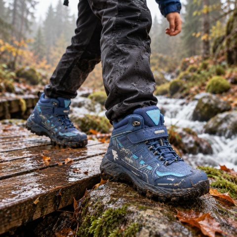 Buty trekkingowe dla dzieci Joma Utah Jr Waterproof granatowe