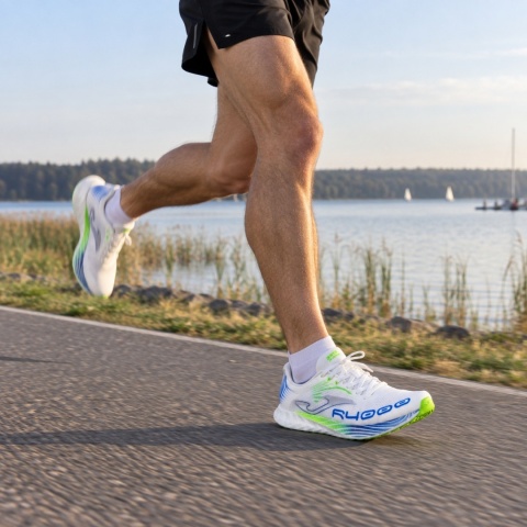 Joma R.4000 męskie biało-niebieskie - ultralekkie buty startowe