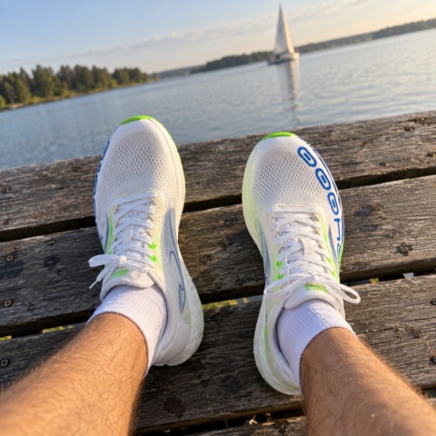 Joma R.4000 męskie biało-niebieskie - ultralekkie buty startowe