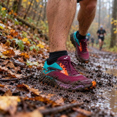 Joma TR-9 męskie bordowe - startowe buty trailowe na zawody