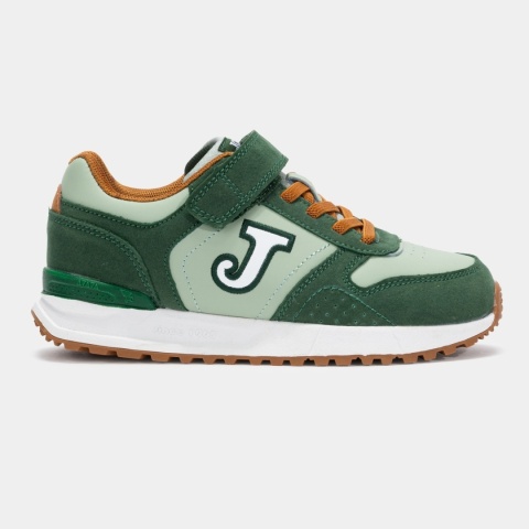 Joma Tornado Jr Biało-Zielone Buty Sportowe Casual Dziecięce
