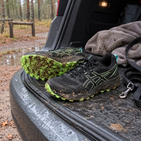 Buty trailowe Asics Gel-Sonoma 7 męskie czarno-zielone
