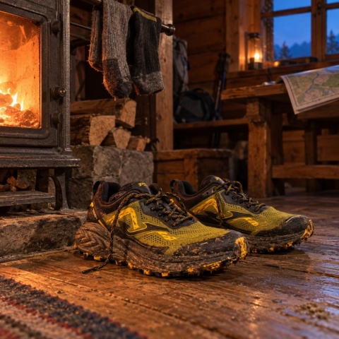 Joma Trek męskie khaki - buty trailowe na długie dystanse