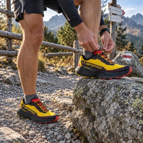 La Sportiva Prodigio 2 męskie żółto-czarne - buty trailowe